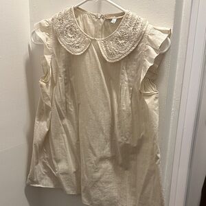 Vintage See by Chloe Peasant Collar Blouse
